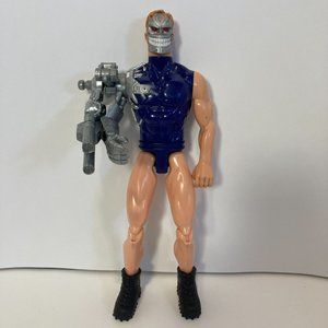 Vintage Mattel 1998 Max Steel Psycho Cyborg 12" Action Figure Toy With Boots